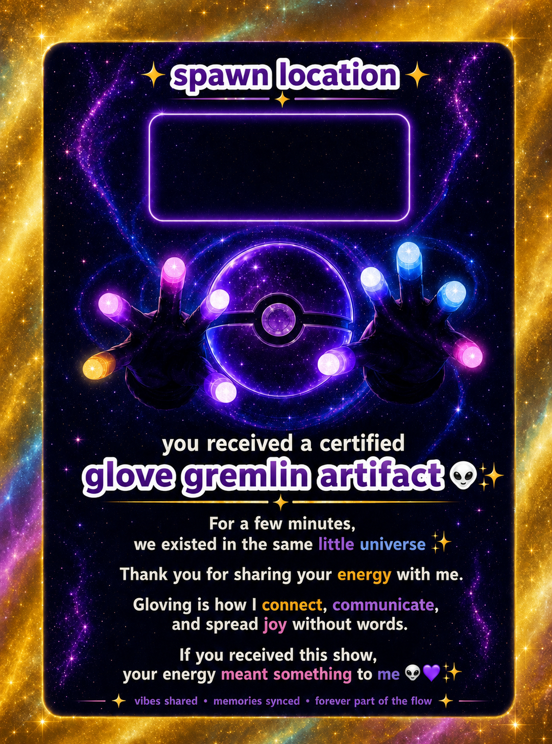 Back of Tika's custom trading card